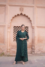 Load image into Gallery viewer, Gulfam Rose Pannel Viscose Kurti Set
