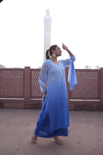 Load image into Gallery viewer, Gulfam Rose Pannel Viscose Kurti Set
