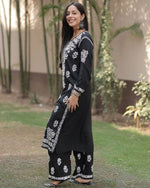 Load image into Gallery viewer, Dua Modal Premium Chikankari Kurti Set
