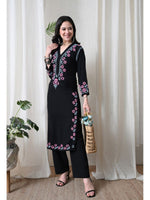 Load image into Gallery viewer, Sadiya Duel Thread Rayon Chikankari Kurti