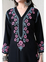Load image into Gallery viewer, Sadiya Duel Thread Rayon Chikankari Kurti