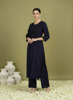 Load image into Gallery viewer, Malhar Rayon Chikankari Kurti Set
