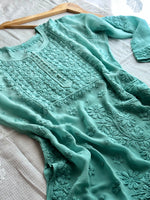 Load image into Gallery viewer, Averi Viscose 3D Handwork Kurta - The Lucknowi Chikan 