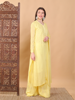 Load image into Gallery viewer, Surmai Premium Chikankari Viscose Mukaish Kurti Set
