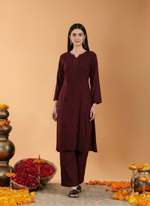 Load image into Gallery viewer, Karry Rayon Chikankari Kurti Pallazo Set
