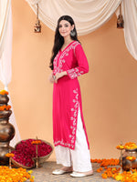 Load image into Gallery viewer, Haseena Rayon Chikankari Kurti