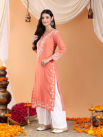 Load image into Gallery viewer, Haseena Rayon Chikankari Kurti