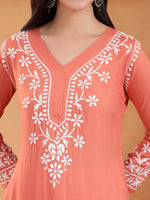 Load image into Gallery viewer, Haseena Rayon Chikankari Kurti
