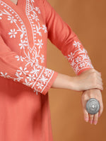 Load image into Gallery viewer, Haseena Rayon Chikankari Kurti