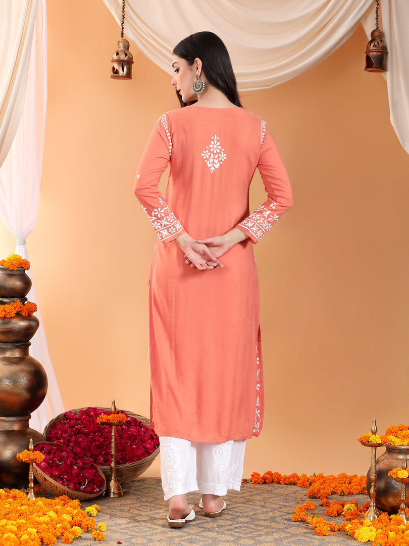 Haseena Rayon Chikankari Kurti