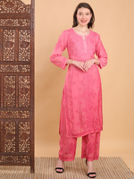 Load image into Gallery viewer, Mallika Muslin Dyed Kurti Set