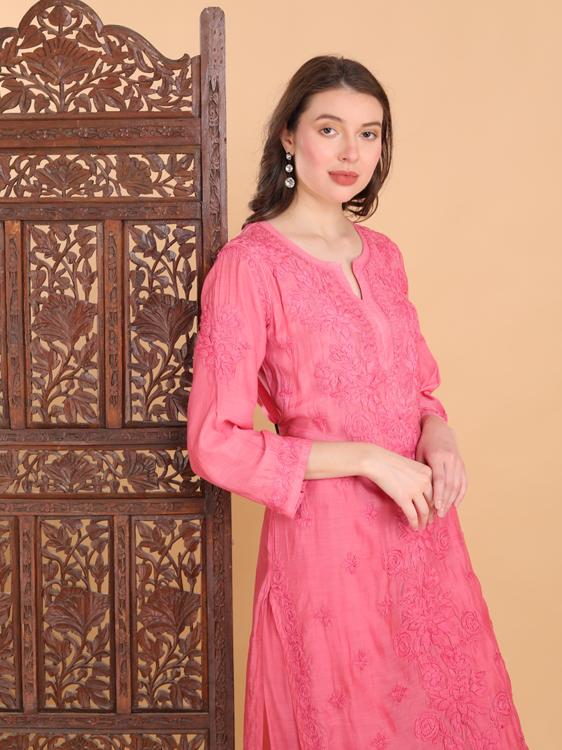 Mallika Muslin Dyed Kurti Set