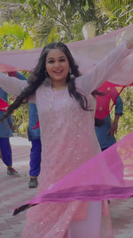 Load and play video in Gallery viewer, Sitaar Chikankari Mirror Set
