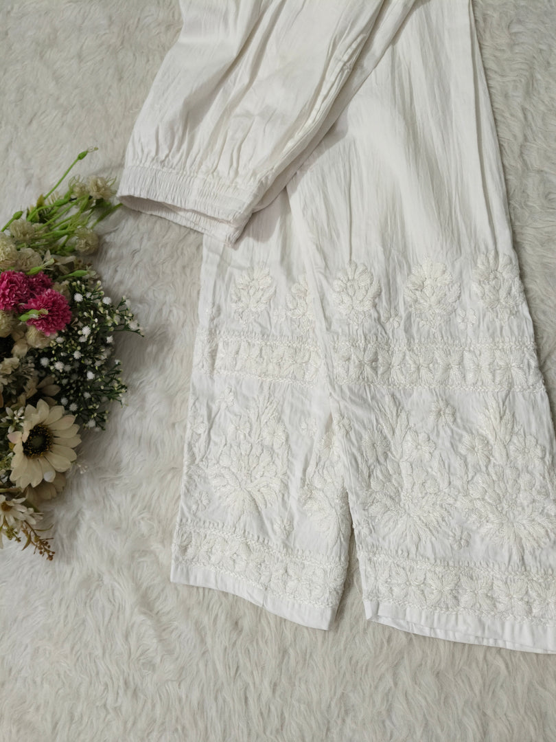Nikhat Premium Lycra Stretchable Chikankari Pant