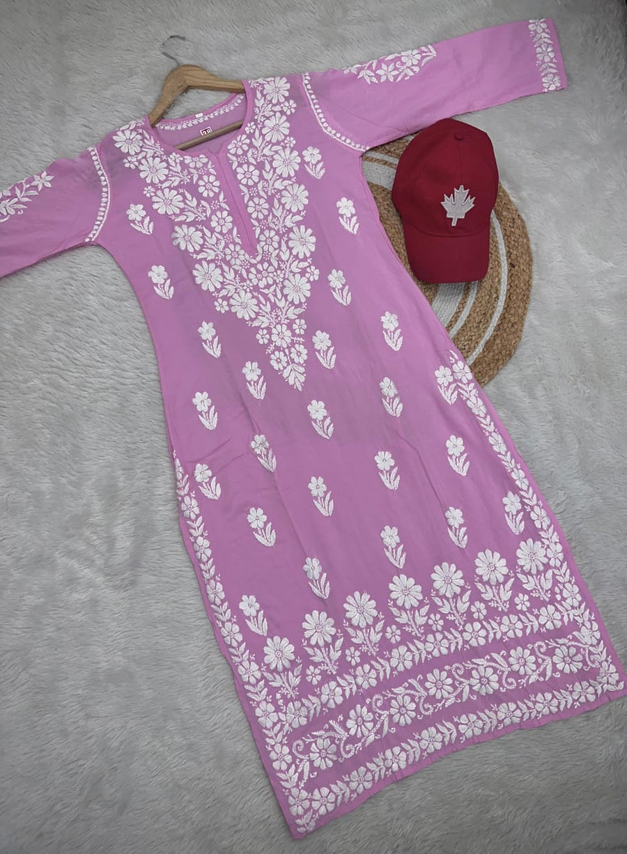 Bela Premium Long Chikankari Kurti