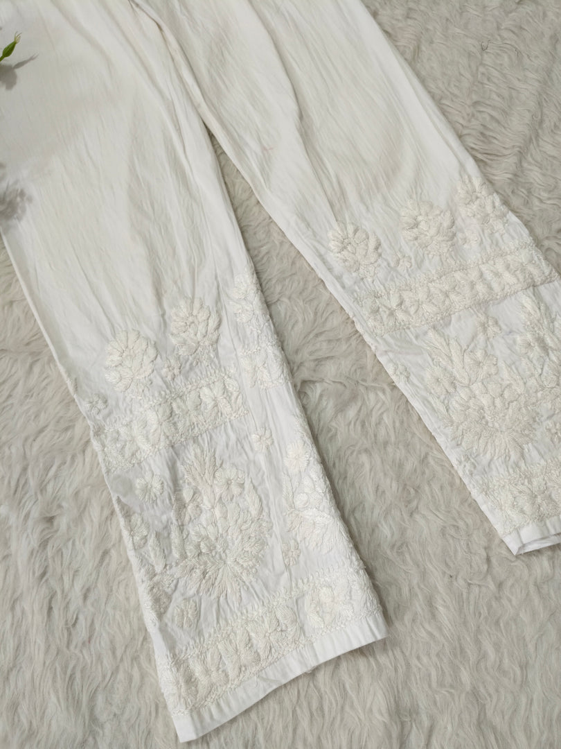 Nikhat Premium Lycra Stretchable Chikankari Pant