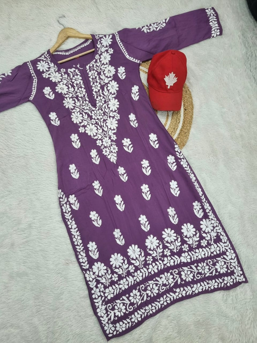 Bela Premium Long Chikankari Kurti