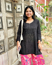 Vibha Ombre Chikankari Short Top