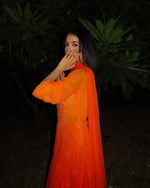 Load image into Gallery viewer, Surmai Premium Chikankari Viscose Mukaish Kurti Set
