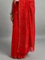 Load image into Gallery viewer, Madhuri Chanderi Silk Mukaish Saree.