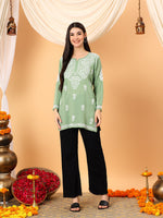 Load image into Gallery viewer, Jiva Rayon Short Kurti
