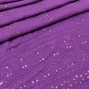 Noorie Chikankari Mukaish Kurta Fabric - The Lucknowi Chikan 