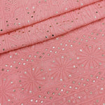 Load image into Gallery viewer, Noorie Chikankari Mukaish Kurta Fabric Peach