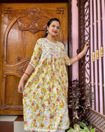 Load image into Gallery viewer, Gulfam Side Choli Mul Mul Gown
