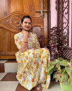Load image into Gallery viewer, Gulfam Side Choli Mul Mul Gown

