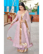 Load image into Gallery viewer, Shagun Premium Mukaish Chikankari Anarkali &amp; Dupatta