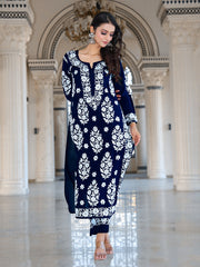 Mohini Modal Chikankari Kurti Set