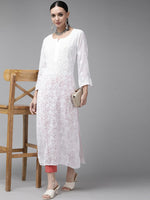 Load image into Gallery viewer, Arsh Premium Viscose Chikankari Kurti - The Lucknowi Chikan 