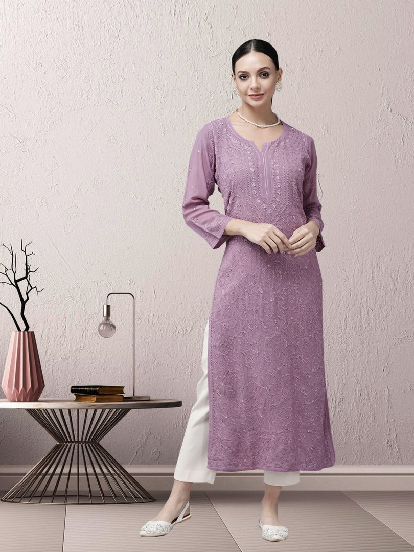 Arsh Premium Viscose Chikankari Kurti