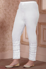 Load image into Gallery viewer, Juni Lace Chikankari Pant
