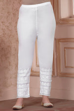 Load image into Gallery viewer, Juni Lace Chikankari Pant
