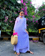 Sitaar Chikankari Mirror Set-The Lucknowi Chikan