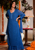 Load image into Gallery viewer, Nagma Premium Chikankari Mukaish Viscose Set
