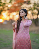 Load image into Gallery viewer, Sitaar Chikankari Mirror Set
