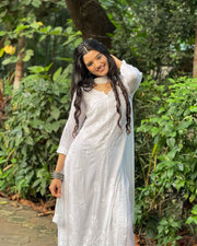 Palak Modal Chikankari Kurti