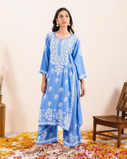 Daniya Premium Chikankari Modal Co-ord Sets