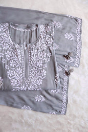 Dua Modal Premium Chikankari Kurti Set