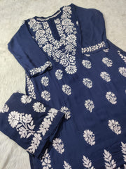 Saheli Modal Chikankari Kurti Sets