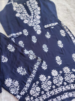 Load image into Gallery viewer, Lali Modal Chikankari Kurti Set
