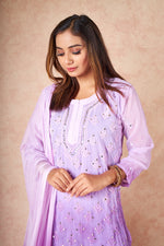 Load image into Gallery viewer, Sitaar Chikankari Mirror Set
