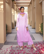 Load image into Gallery viewer, Nagma Premium Chikankari Mukaish Viscose Set
