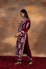 Mohini Modal Chikankari Kurti Set