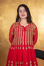 Load image into Gallery viewer, Premika Flared 56 Kali Anarkali Dress
