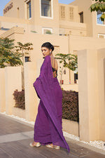 Load image into Gallery viewer, Nazm Viscose Mukaish Chikankari Saree

