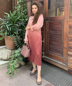 Load image into Gallery viewer, Maher Viscose 3D Work Long Chikankari Kurti
