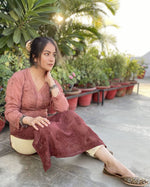 Load image into Gallery viewer, Maher Viscose 3D Work Long Chikankari Kurti
